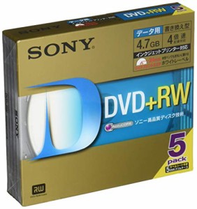 ソニー データ用DVD+RW 4倍速 5mmケース 5枚パック 5DPW47HPS