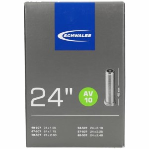 【正規品】 シュワルベ(SCHWALBE) 24×1.50/2.50用チューブ 米式 40？バルブ 10AV