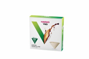 HARIO (ハリオ) V60用ペーパーフィルターみさらし 1-2杯用 コーン形 コーヒー対応 ブラウン