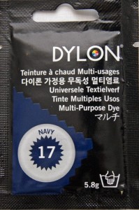 DYLON 衣類・繊維用 染料 ダイロン マルチ 5.8g col. 17 ネイビー DYNMP