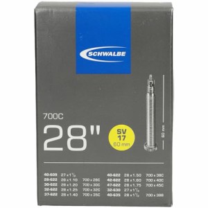 【正規品】 シュワルベ(SCHWALBE) 700×28/45Cチューブ 仏式 60？ロングバルブ 17SV-E.L