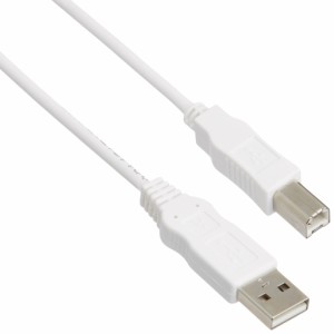 エレコム USBケーブル 【B】 USB2.0 (USB A オス to USB B オス) RoHS指令準拠 1m ホワイト USB2-ECO10WH