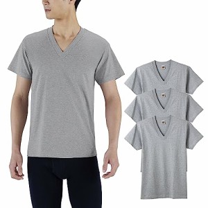 グンゼ インナ ーシャツ G.T.HAWKINS VネックTシャツ 3枚組 HK15153 メンズ 杢グレー L