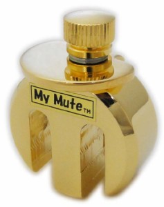 My Mute バイオリン用消音器 高級金メッキ仕上げ 重量約65g MM-V