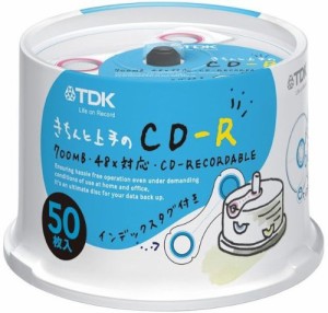 TDK データ用CD-R 700MB 1-48倍速 カラーリング5色ミックスディスク 50枚スピンドル CD-R80CMX50PN+T