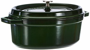 ストウブ(Staub) staub ストウブ 「 ピコ ココット オーバル バジルグリーン 29cm 」 大きい 両手 鋳物 ホーロー 鍋 IH対応 【日本正規販