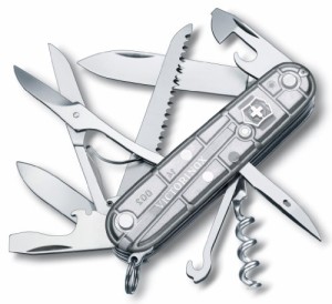 VICTORINOX(ビクトリノックス) ハントマン シルバーテック 多機能 ナイフ 防災グッズ 登山 ハイキング キャンプ はさみ のこぎり付き 15