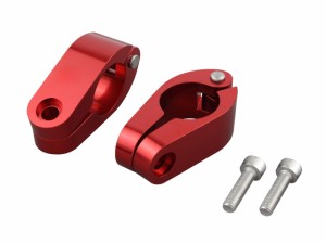 ポッシュ(POSH) バイク用品 バイクハンドルブレース クランプ 22.4mm レッド  090167-02