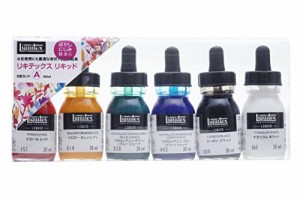 リキテックス アクリル絵具 リキテックス リキッド 6色セット Aセット 30ml