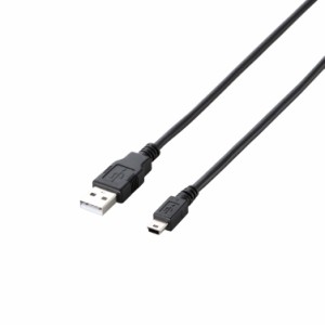エレコム RoHS指令準拠＆環境配慮パッケージ エコUSBケーブル USB2.0 A-miniBタイプ 5m ブラック U2C-JM50BK