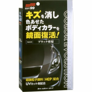 ソフト99(SOFT99) ワックス WAX カラーエボリューション ブラック 自動車塗装面のキズ消し、保護及び艶出し用 保護手袋、専用拭き取りク