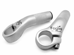 Foglia(フォグリア) アルミ製バーエンドバー シルバー クランプ径22.2? クロスバイク/A