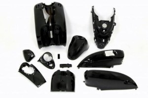 バイクパーツセンター(Bike Parts Center) ヤマハ ビーノ SA10J 外装11点セット 黒 塗装済 3010