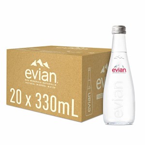 伊藤園 evian(エビアン) グラスボトル 330ml×20本