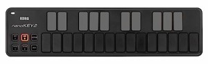 KORG 定番 USB MIDIキーボード nanoKEY2 BK ブラック 音楽制作 DTM コンパクト設計で持ち運びに最適 すぐに始められるソフトウェアライセ