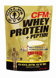 ゴールドジム(GOLD’S GYM) CFMホエイプロテイン バナナシェイク風味 900g