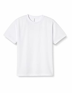 グリマー 半袖 4.4oz ドライTシャツ (クルーネック) 00300-ACT_K キッズ ホワイト 140cm (日本サイズ140相当)