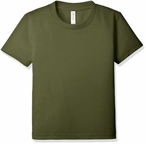 グリマー 半袖 4.4oz ドライTシャツ (クルーネック) 00300-ACT_K キッズ オリーブ 150cm (日本サイズ150相当)