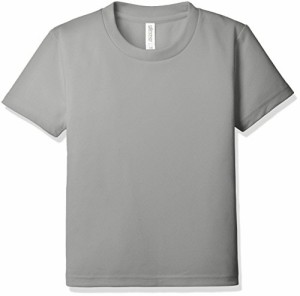 グリマー 半袖 4.4oz ドライTシャツ (クルーネック) 00300-ACT_K キッズ グレー 120cm (日本サイズ120相当)