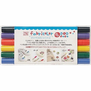 呉竹 ZIGFABRICOLORツイン6色セットTC-4000A/6V