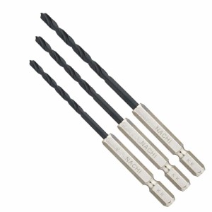 ナチ(NACHI) 六角軸鉄工ドリル アソート3本組 3.0mm 3.5mm 4.0mm 3P3-3