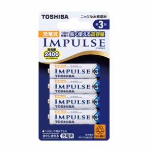 TOSHIBA ニッケル水素電池 充電式IMPULSE 高容量タイプ 単3形充電池(min.2,40