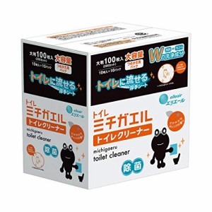 エリエール ミチガエル トイレクリ ーナー つめかえ用 100枚(10枚×10パック) オレンジの香り