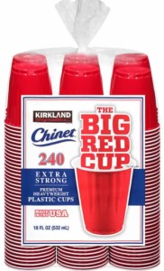 KIRKLAND　カークランド　プラスティックカップ　赤　532ml　240個set