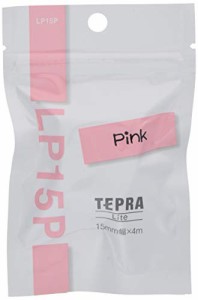 キングジム Lite専用テープ テプラ LP15P ピンク