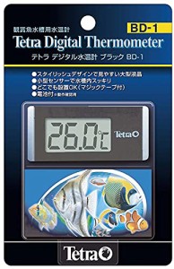 テトラ (Tetra)デジタル水温計 ブラック BD-1 水温計 アクアリウム 熱帯魚 メダカ 金魚