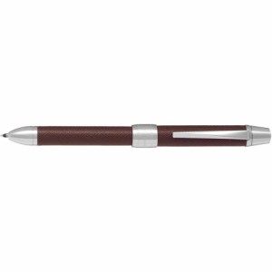 パイロット 2+1リッジ レザー ブラウン BTHR-3SL-BN 多機能ボールペン 2色0.7mm+シャープ0.5mm ボールペン