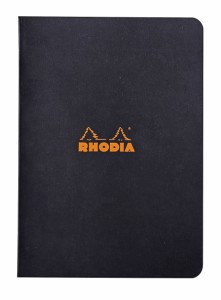 RHODIA(ロディア) ホチキス留めノート A5 クラシック 横罫 ブラック cf119189