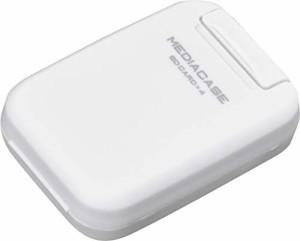 ハクバ HAKUBA ポータブルメディアケース S (SD/MicroSDカード用) 各4枚ずつ収納 ホワイト 帯電防止 衝撃吸収クッション採用 PP樹脂製 ス