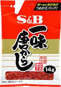 S＆B 袋入り一味唐がらし 14g×10個