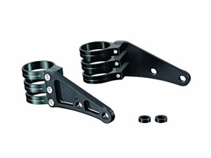 ポッシュ(POSH) バイク用品 マシンドロングヘッドライトステー 3サークルクランプタイプ フォーク径41mm ブラック 030048-36