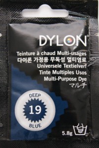 DYLON マルチ (衣類・繊維用染料) 5g col.19 ディープブルー 日本正規品