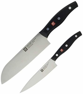 Zwilling ツヴィリング 「 ツイン ポルックス 三徳包丁 ・ ペティ 2点セット 日本製 」 包丁 三徳 小刀 ナイフ ステンレス ギフト 岐阜県