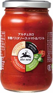 ALCE NERO(アルチェネロ) 有機 パスタソース トマト ＆ バジル 350g (オーガニック イタリア産) 1 個