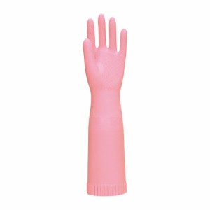東和コーポレーション フルコート手袋 トワローブ天然ゴム あつ手ロング 215 M ピンク