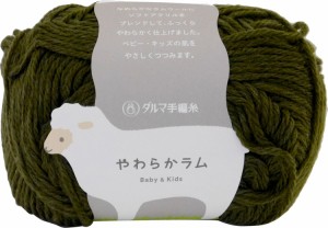 横田 DARUMA やわらかラム 毛糸 合太 col.27 グリーン 系 30g 約103m 5玉セット 01-5140