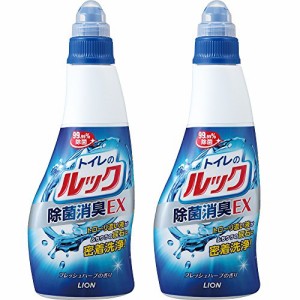 【.co.jp 限定】【まとめ買い】トイレのルック 除菌消臭EX 本体 450ml×2個パック