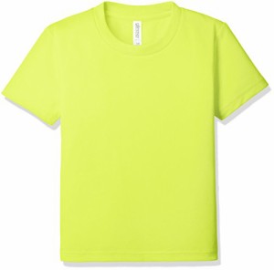 グリマー 半袖 4.4oz ドライTシャツ (クルーネック) 00300-ACT_K キッズ 蛍光イエ ロー 120cm (日本サイズ120相当)