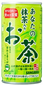 サンガリア あなたの抹茶入りお茶 190g×30本