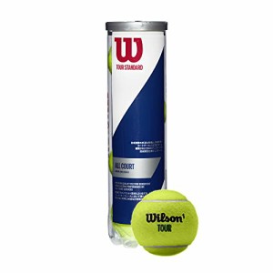 Wilson(ウイルソン) 硬式テニスボール TOUR STANDARD(ツアー スタンダード) 公認 I.T.F./J.T.A. 1缶 4球入り WRT103800 ウィルソン