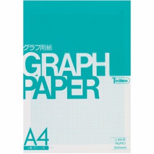 SAKAEテクニカルペーパー グラフ用紙 A4 1mm 方眼 上質紙 50枚 グリーン A4-12