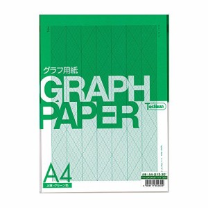 SAKAEテクニカルペーパー グラフ用紙 1mm 立体三角グラフ 30度グラフ 上質紙 A4 25枚 グリーン A4-立12-30度