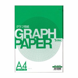 SAKAEテクニカルペーパー 図表用紙 丸形グラフ直径20cm 上質紙 A4 25枚 グリーン A4-丸2