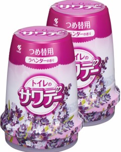 まとめ買いサワデー こころ落ち着くラベンダーの香り 消臭芳香剤 トイレ用 詰め替え用 140g×2個