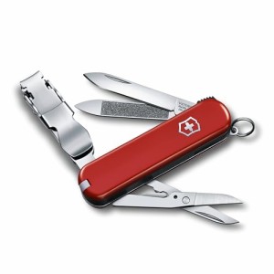 VICTORINOX(ビクトリノックス) ネイルクリップ 580 レッド 爪切り つめきり つめそうじ付き つめやすり搭載 8機能 防災グッズ 救急 ステ