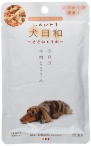 犬日和 ドッグフード レトルト ささみと牛肉 ささみ、牛肉 80グラム (x 12) (まとめ買い)